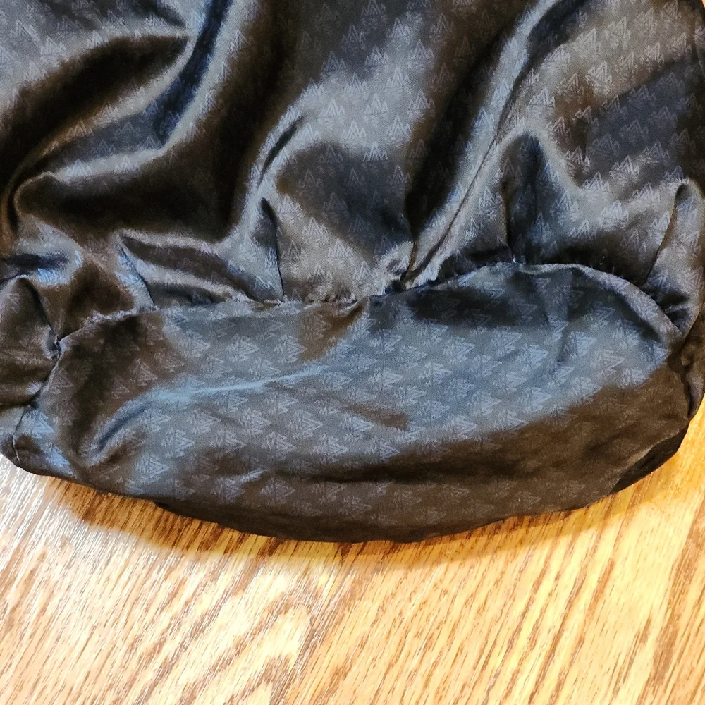Rainforest Black Packable Puff Travel Tote Bag Slouchy Shoulder Bag